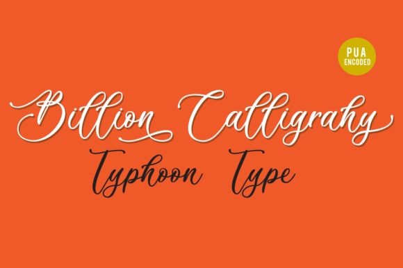 Billion Calligraphy: A Timeless Script Font for Authentic Branding