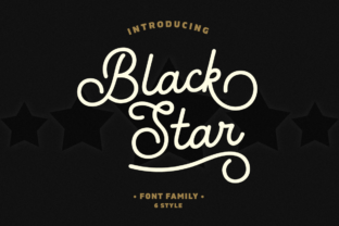 Black Star Family: A Font That Speaks in Style