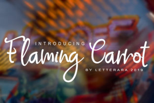 Flaming Carrot: A Natural Script Font for Branding and Design