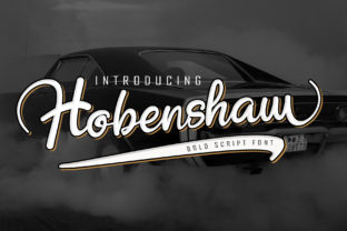 Hobenshaw: A Bold Handwritten Font for Web Design
