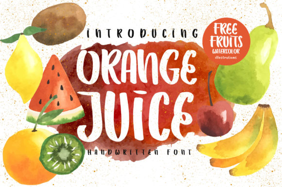 Orange Juice: A Bold Handwritten Font for Creative Branding