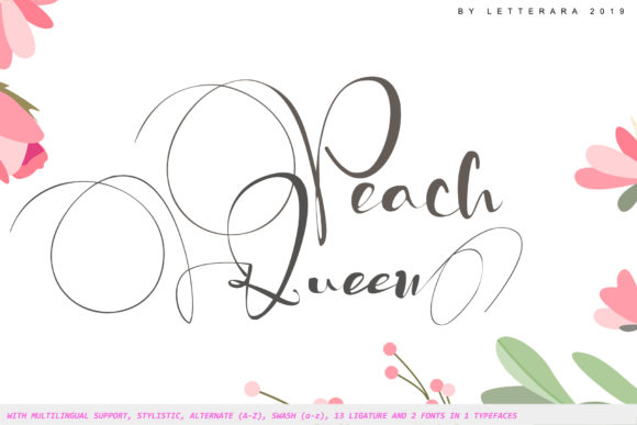Peach Queen Font: A Creative Companion for Handmade Designers