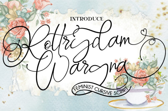 Rottrydam Wargna: A Script Font for Campaign Creativity
