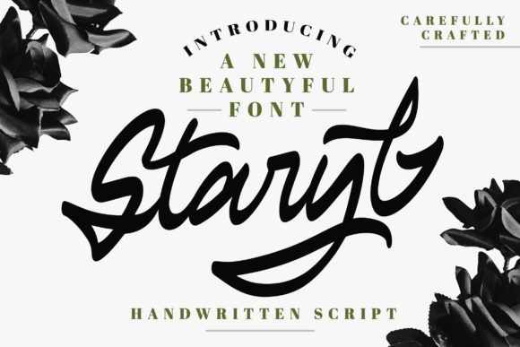 Staryl: A Handwritten Font with Editorial Edge