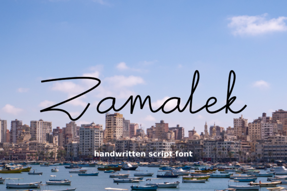 Zamalek: A Script Font for Editorial Elegance