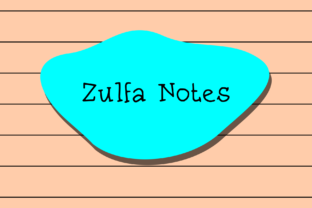 Zulfa Notes: A Script Font for Editorial Expression